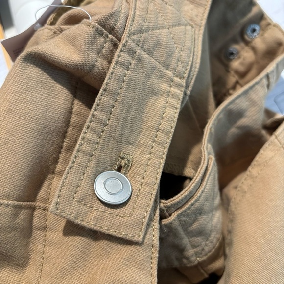 AVEC LES FILLES Sz S Tan Cargo Style Khaki 100% Cotton Anthropologie  Pants NEW - Picture 11 of 13